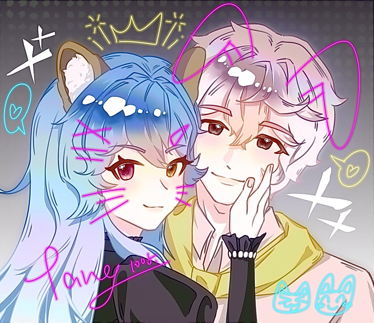 A7797240211's tweet photo. 我是大富婆，这是我的小白脸
#마비노기 #Mabinogi
你已经是个成熟的米莱西安了，应该学会自己画最喜欢的npc https://t.co/jDbSqhitKz