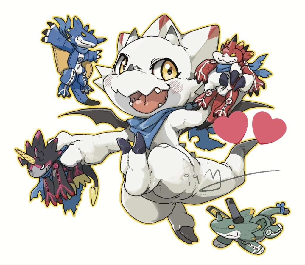 9999_td's tweet image. #デジモン #digimon 🧸🧸🧸🧸