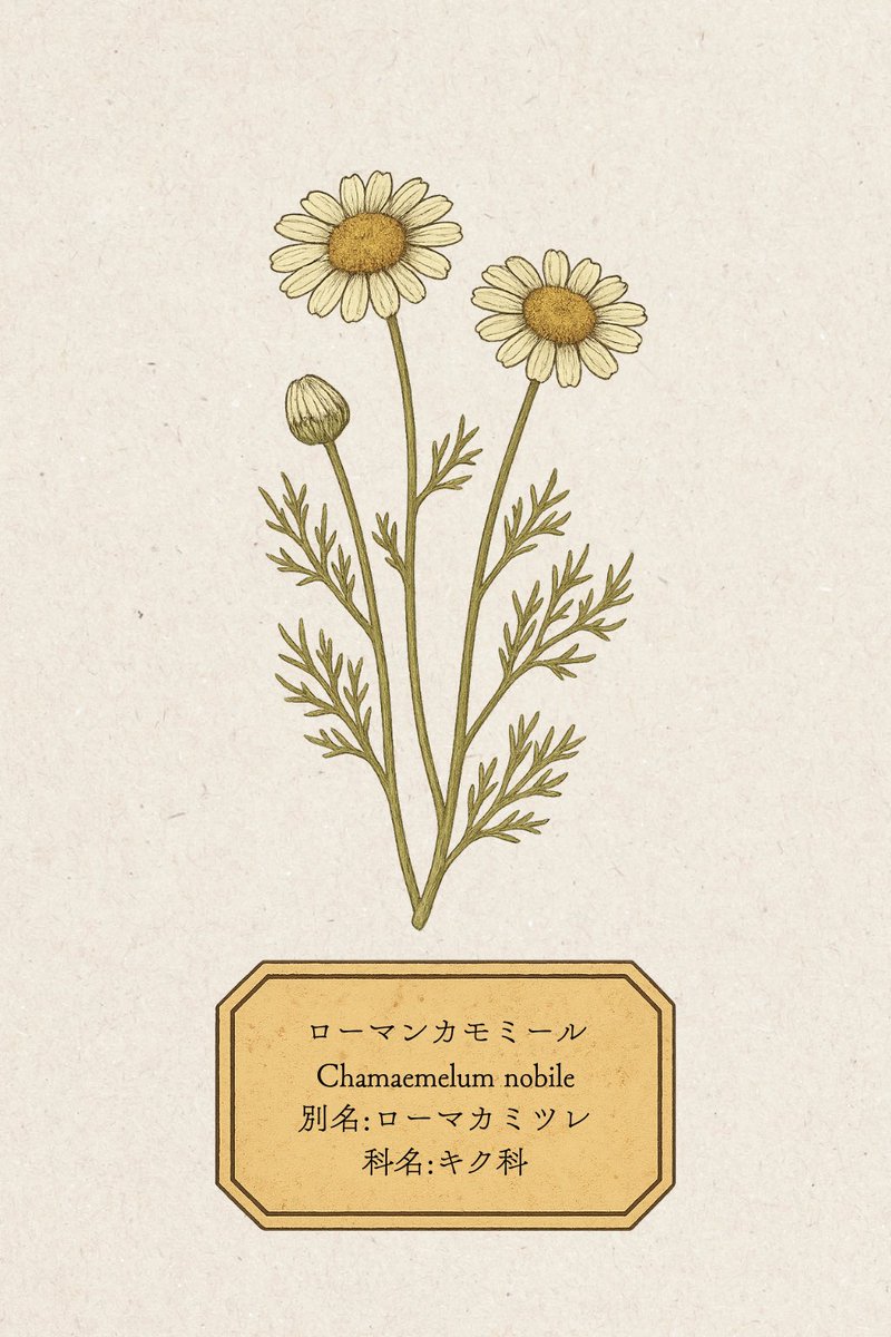 🌿今日の香りの豆知識

古代ローマの兵士たちは、
出陣前にローマンカモミールの香りで
心を鎮めたと伝えられています。

怒りを静め、恐れを勇気に変える香り。
“高貴な心”を意味する nobile の名にふさわしい
優しさと強さをあわせもつ精油です🌿

#ローマンカモミール #精油 #香りの豆知識