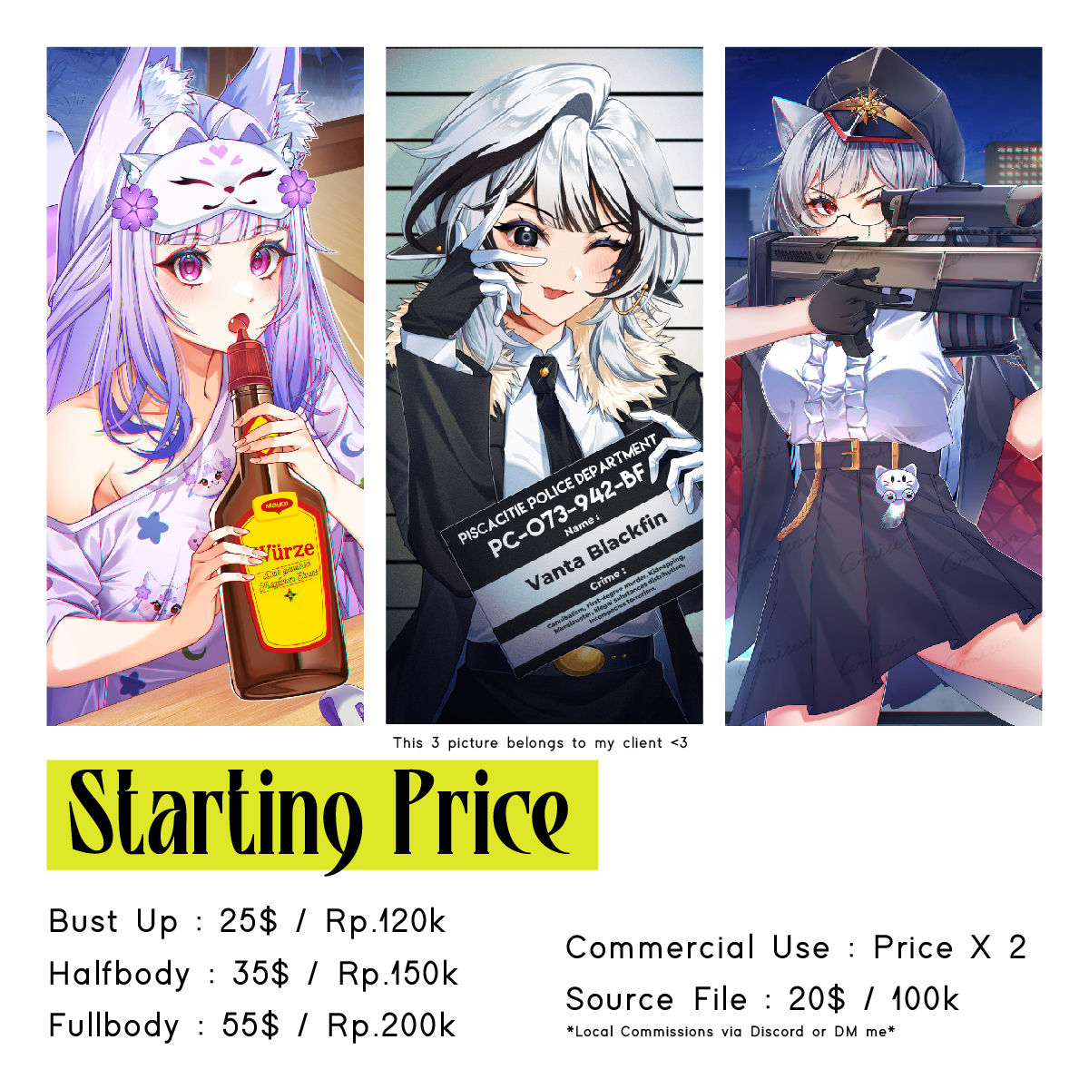 kyram_isb0rn's tweet photo. Open Comms 🥳 Only 3 Slots
DM is open for questions https://t.co/BgtmYFHvDb