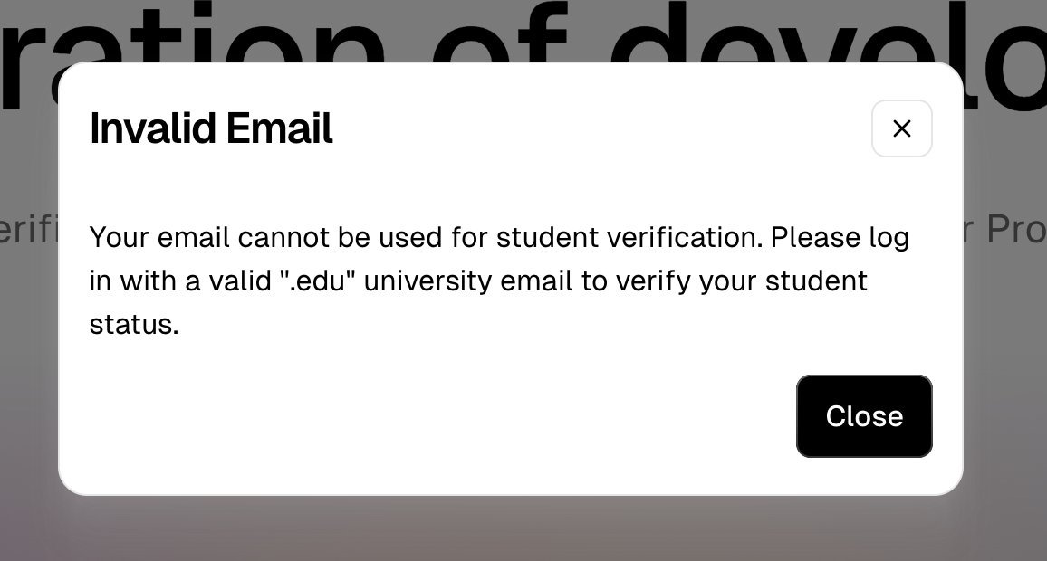 tomhaerter's tweet image. .@cursor_ai please also allow non .edu students to use your student plan (you are missing out on lots of universities/students)