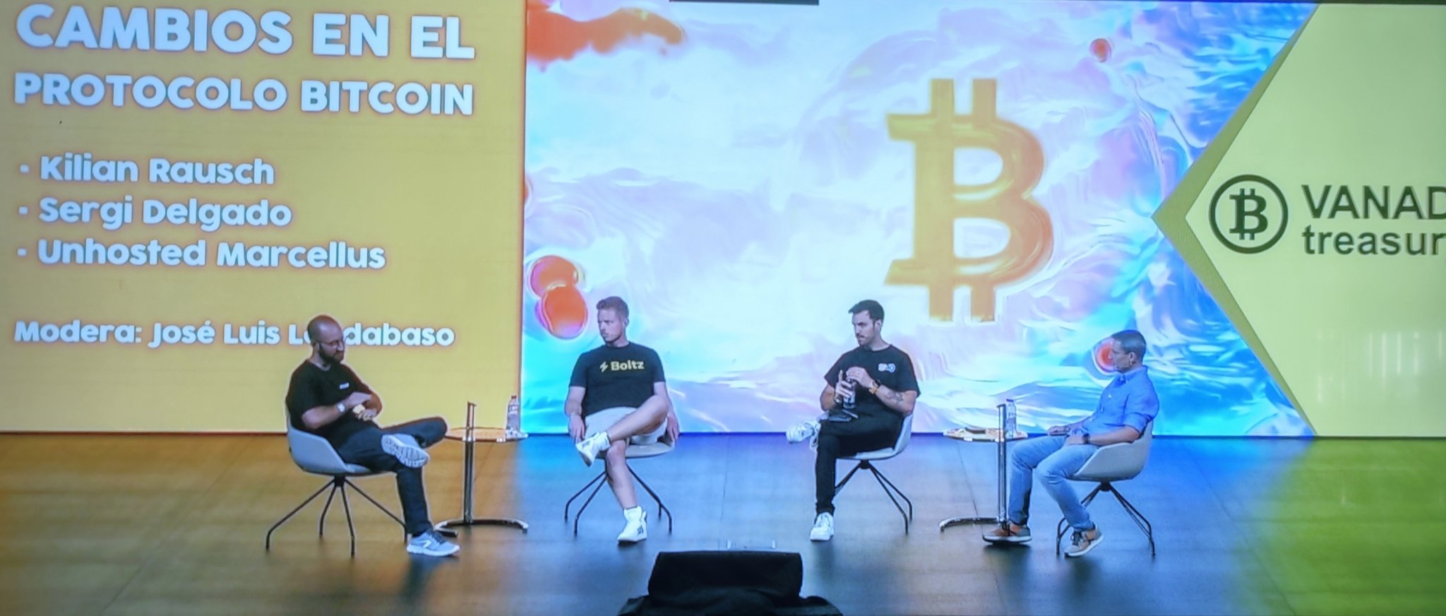 Watch Out Bitcoin! Madrid 2025 panel photo