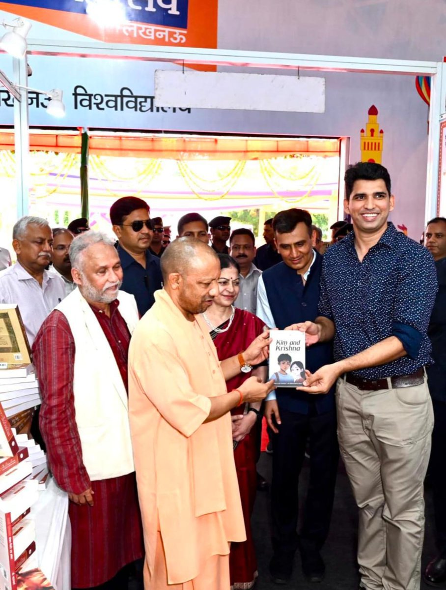 AuthorsInkIndia's tweet image. A proud moment! 📚✨

Our author Mr. Neeraj Vashisth presented a copy of our latest release, Kim and Krishna, to the Hon’ble Chief Minister of Uttar Pradesh, Shri Yogi Adityanath Ji.

@myogiadityanath @myogioffice @CMOfficeUP @vashisth2361