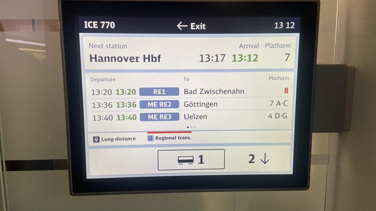 Pünktlich bekommt ⁦<a href="/DB_Bahn/">Deutsche Bahn Personenverkehr</a>⁩ einfach nicht hin 😉. Fahrt von Frankfurt am Main nach Hannover: fünf Minuten früher als geplant angekommen und dadurch gleich die U-Bahn nach Hause bekommen. Zu früh zu sein ist auch eine Form von Unpünktlichkeit. 😌