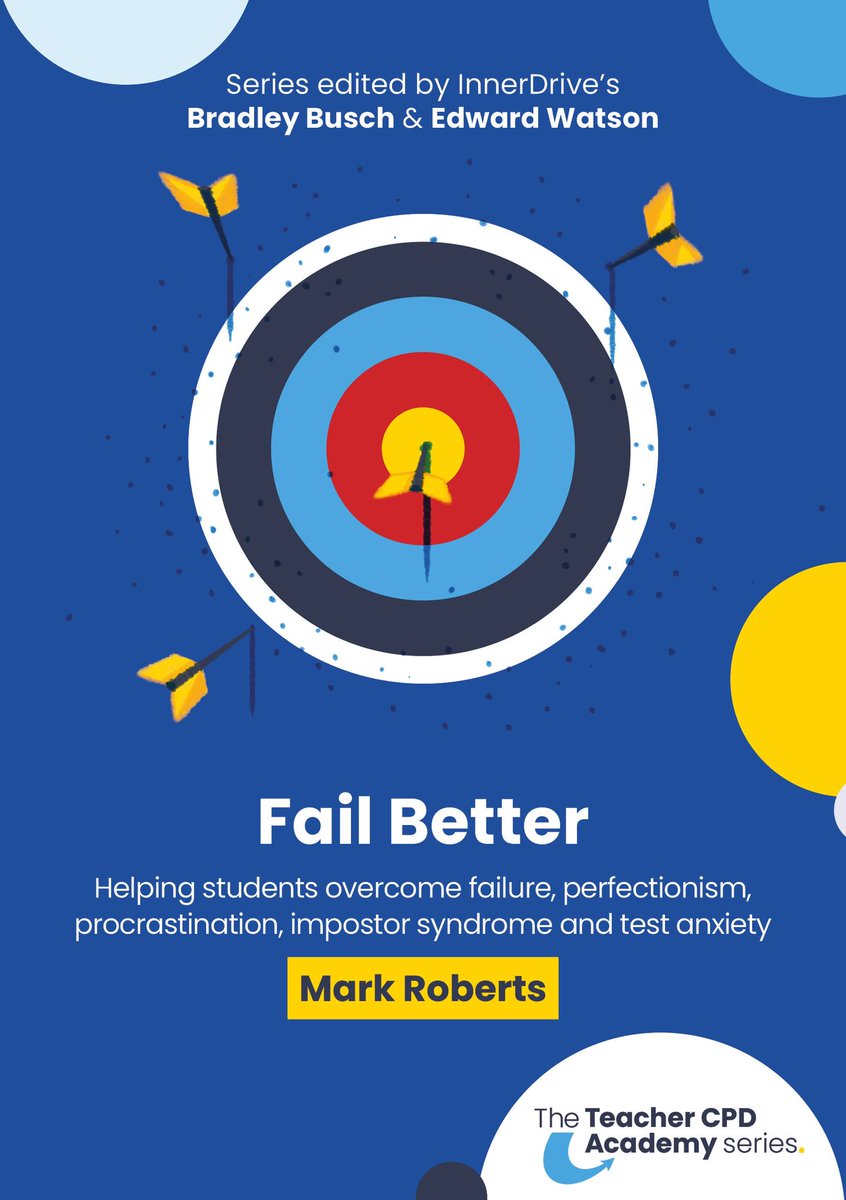 Mark Roberts (@mr_englishteach) on Twitter photo π¨ My new book 'Fail Better' is now available for pre-order! π¨ <a href="/Inner_Drive/">InnerDrive</a> <a href="/routledgebooks/">Routledge Books</a>
It addresses what teachers can do to help students overcome failure, perfectionism, procrastination, impostor syndrome and test anxiety. Link follows... π¨ My new book 'Fail Better' is now available for pre-order! π¨ <a href="/Inner_Drive/">InnerDrive</a> <a href="/routledgebooks/">Routledge Books</a>
It addresses what teachers can do to help students overcome failure, perfectionism, procrastination, impostor syndrome and test anxiety. Link follows...