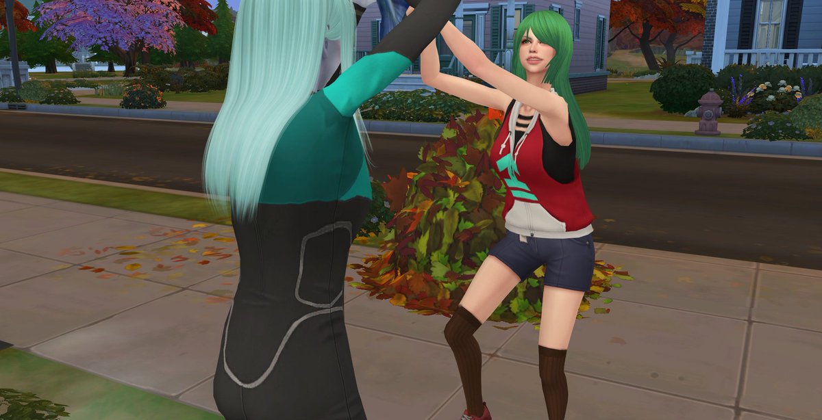 ろく🥔(<a href="/zzzombie_666/">ろく</a>)様のデフォルト置き換え目をお借りしました。おめめきゅるるんになってかわいくなりました。有難うございます💛最後はへっぴり腰のおまけ。