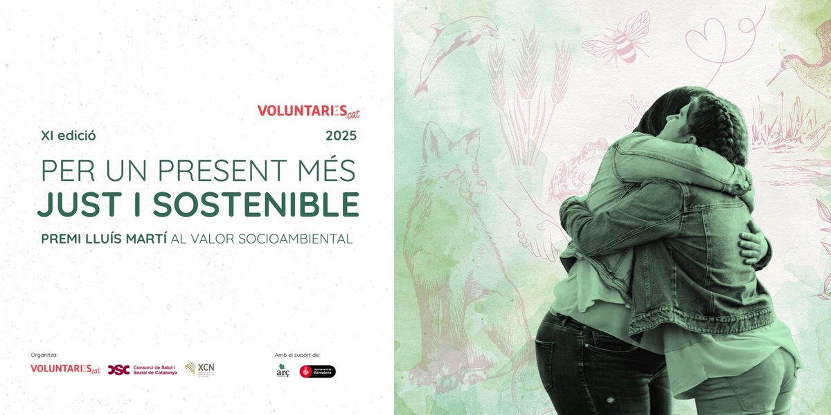 voluntaris_cat's tweet image. El #PremiLluísMartí al #ValorSocioambiental espera els vostres projectes:

🙋Quins projectes?
Respostes valentes i transformadores que compten amb el voluntariat

🗓️ Fins quan tenim temps?
Fins al 14 d'octubre

👉 premislluismarti.voluntaris.cat/bases.html
🌱#Premi #FCVS @XCNatura @CSC_Consorci
