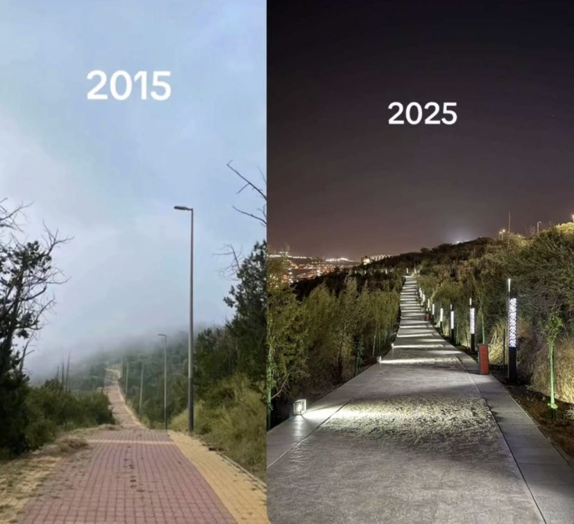 صورة متداولة.. اعجبتني فعلاً، اذا كان هذا الماضي وهذا الحاضر.
يحق لنا أن نفتخر بجهود <a href="/amantalbaha/">أمانة منطقة الباحة</a> بقيادة سعادة أمين المنطقة د. علي السواط. فلكم جزيل الشكر.
كما اقترح أن تتبنى الأمانة هذه الفكرة (قبل وبعد) للأماكن والمشاريع وغيرها. وتصير واضحة للعلن الجهود والاعمال.
وشكرًا لكم.