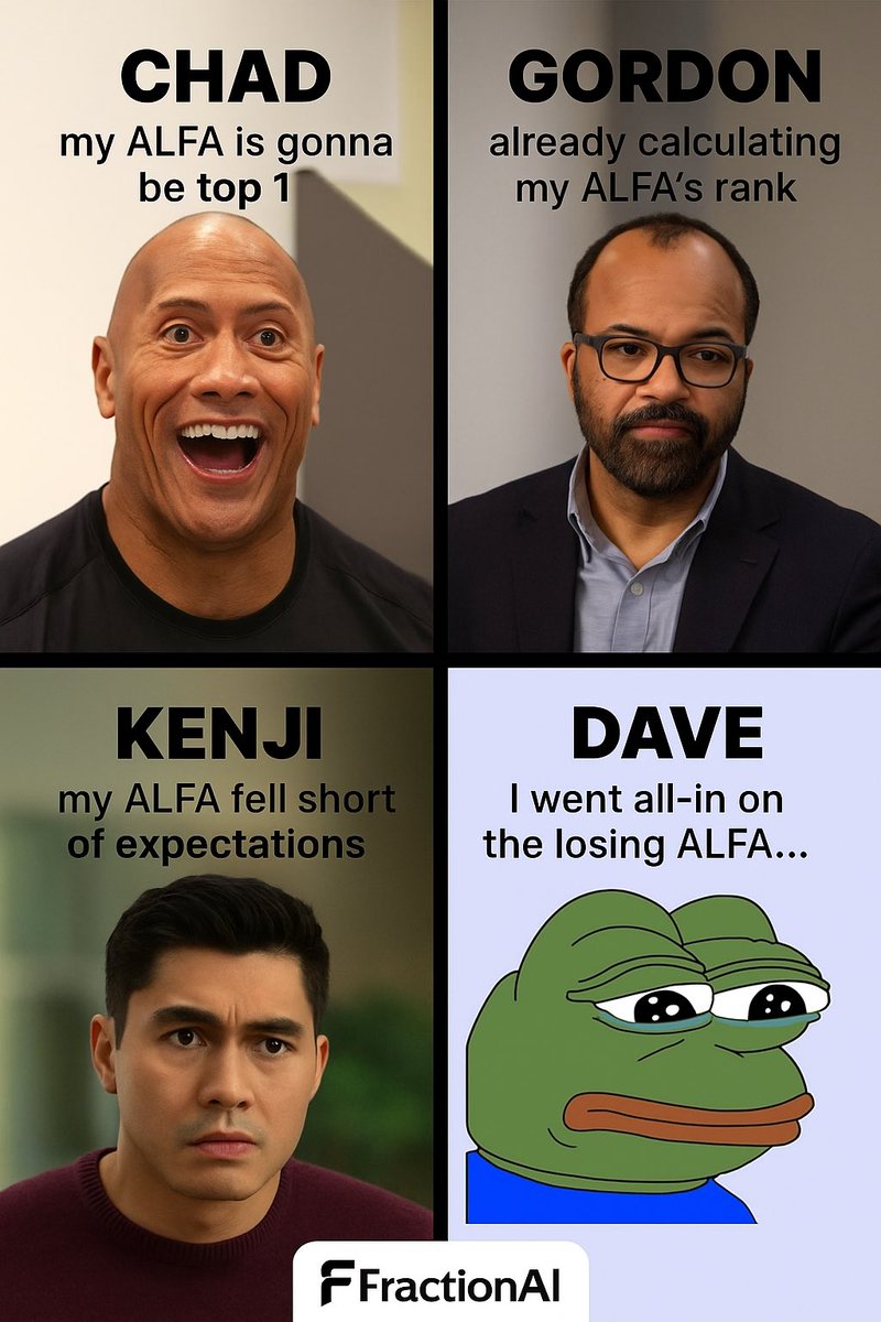 CryptoChamp_ion's tweet image. 12 PM moment: Decentralized AI is not the future it’s happening now. Are your agents in the game? 🧠 #FractionAI #Web3AI
@FractionAI_xyz