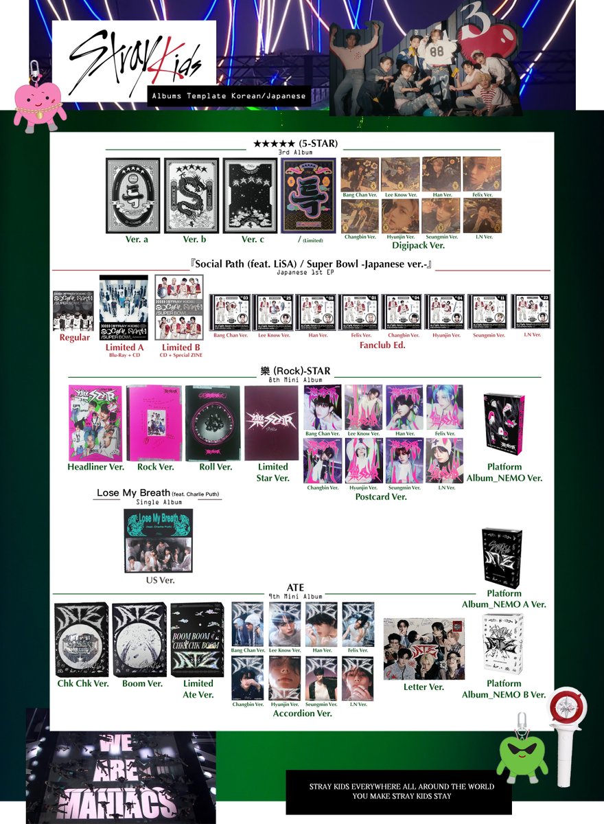 Taeseungin's tweet photo. Stray Kids (스트레이 키즈) 🌟Albums Template Korean and Japanese
@Stray_Kids
#StrayKids #스트레이키즈 #BangChan #방찬 #LeeKnow #리노 #Changbin #창빈 #Hyunjin #현진 #Han #한 #Felix #필릭스 #Seungmin #승민 #IN #아이엔 #5_STAR #KARMA #STAY #ALBUMSTEMPLATE https://t.co/pubbcp1eJ1
