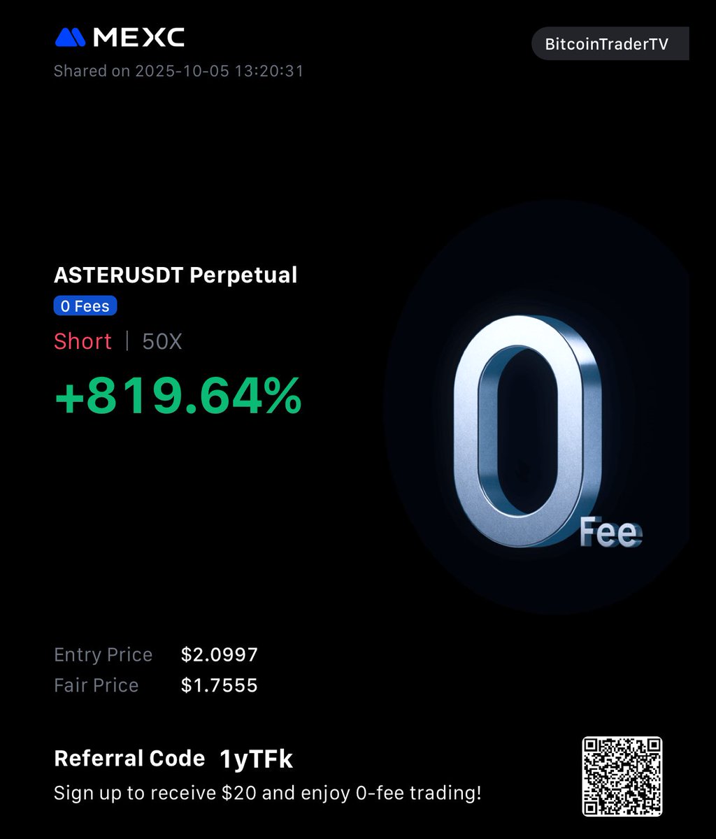 BitcoinTradertv's tweet photo. Nice start to my Sunday trading. ๐ช๐คฉ check out free telegram ๐ #ASTER #asterusdt #astercoin #CryptoTrading https://t.co/g1bGCnqNuG
