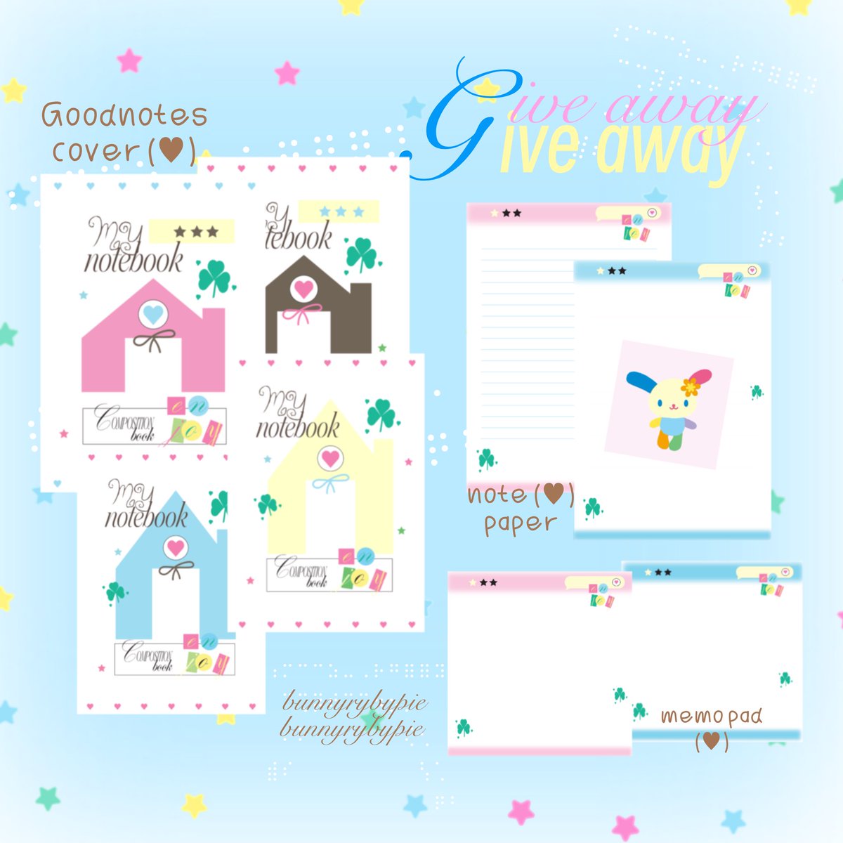 bunnyrubypie's tweet image. pls kindly retweet ̤̬ ໒꒱ིྀ༝⁺

(♥︎) GIVE AWAY 🛋️🍓🪽
.png files for goodnotes &amp;lt;3
drive.google.com/drive/folders/…

⸝⸝⋆ for personal use only
⸝⸝⋆ do not use for commercial 

#แจกไฟล์png #แจกpng #แจกไฟล์goodnote #ไฟล์png