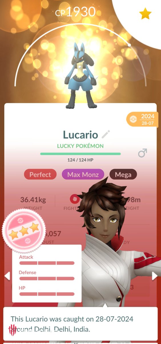 rayambaram's tweet photo. Feeling Lucky todayπ₯³π₯³π₯³
#PokemonGO #TradeSunday #LuckyTrade #Hundo #Lucario https://t.co/bz87ZLcivO