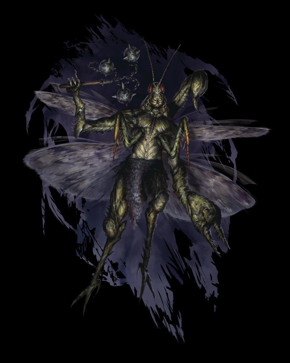 I did this locust warrior a while ago but I think I forgot to share 🦗