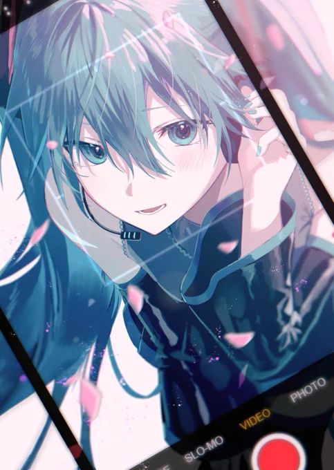 ほら、笑って #初音ミク #イラスト
