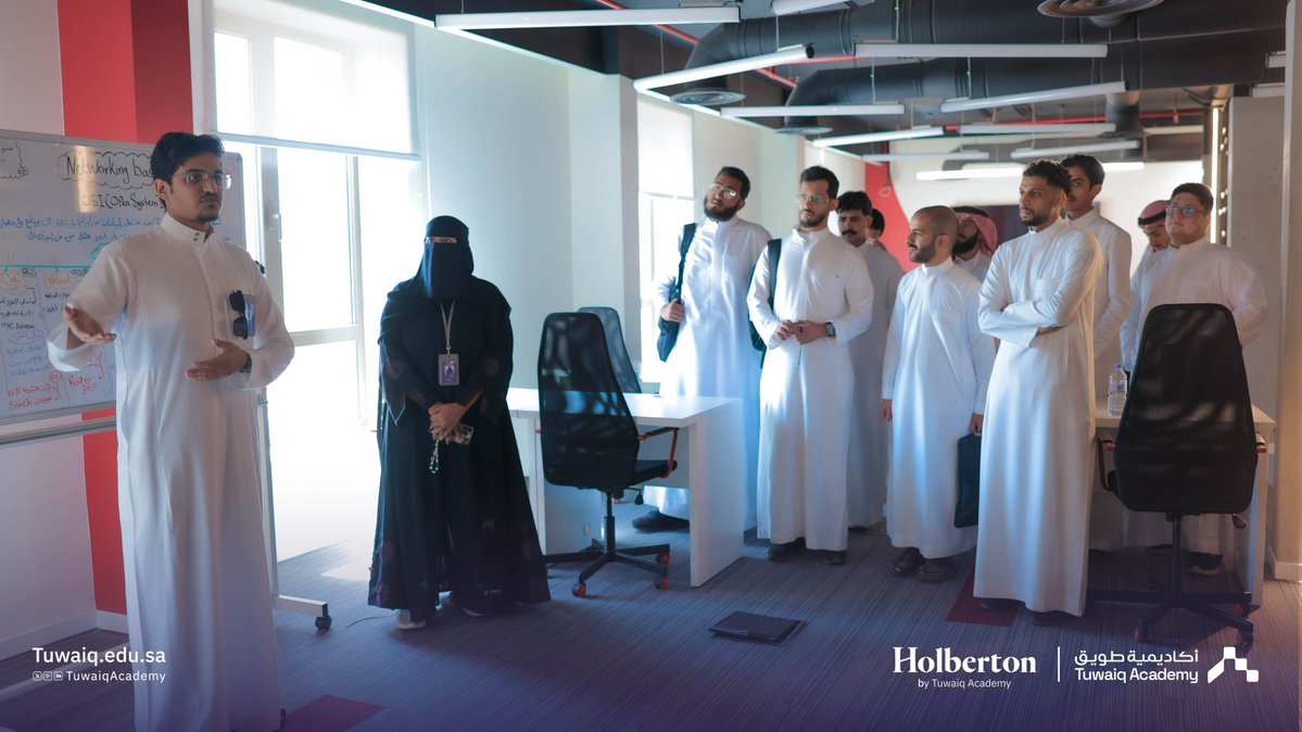 TuwaiqAcademy's tweet photo. رحلة جديدة في تمكين المواهب التقنية؛ بانطلاق الدفعة الرابعة من معسكر هولبيرتون في أكاديمية طويق بالشراكة مع @holbertonschool🔥 https://t.co/Gkk5JfwLoI