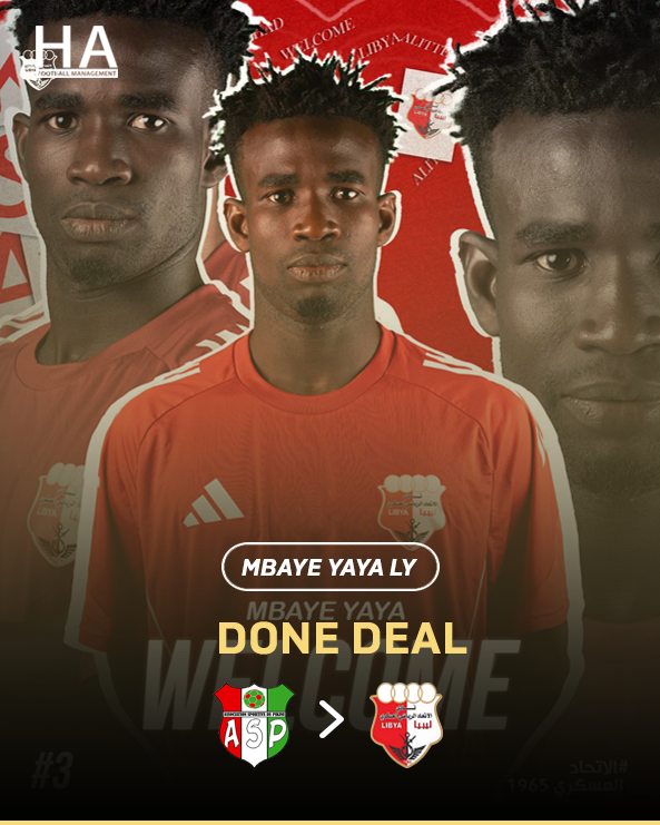 HA_FootballMana's tweet photo. Done Deal โ
Weโre proud to have successfully completed the transfer of Mbaye Yaya Ly to the ambitious Libyan Premier League side Union Military SC. ๐ธ๐ณ๐ฑ๐พ๐ด
We wish all the best to our player on this new chapter.
#HAFootballManagement #LibyanPL https://t.co/VadcrG4vvm