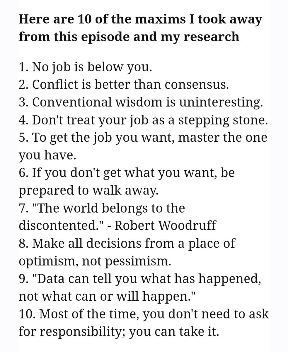 From Shane Parrish's interview with Barry Diller: