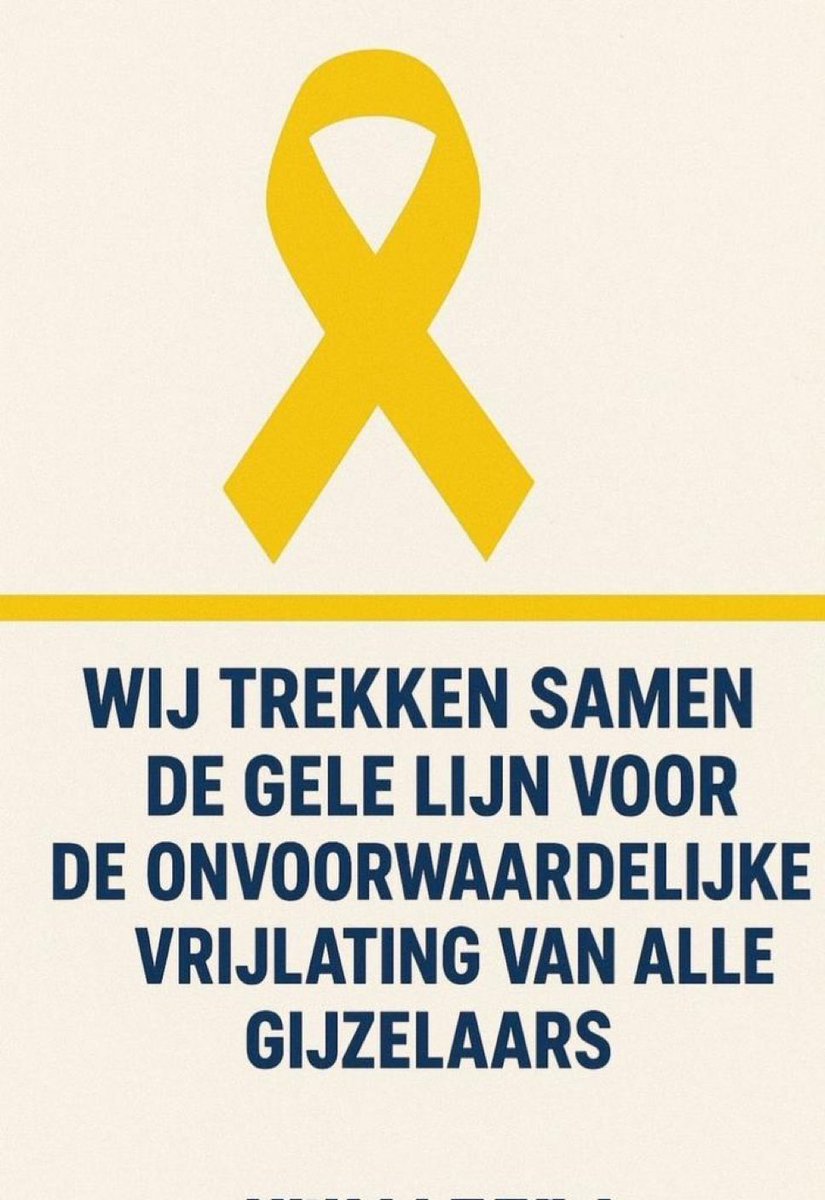 Er is maar 1 lijn die we moeten trekken vandaag. Na een indringende 7 oktober-herdenking onder zware beveiliging in Amsterdam. 🎗️