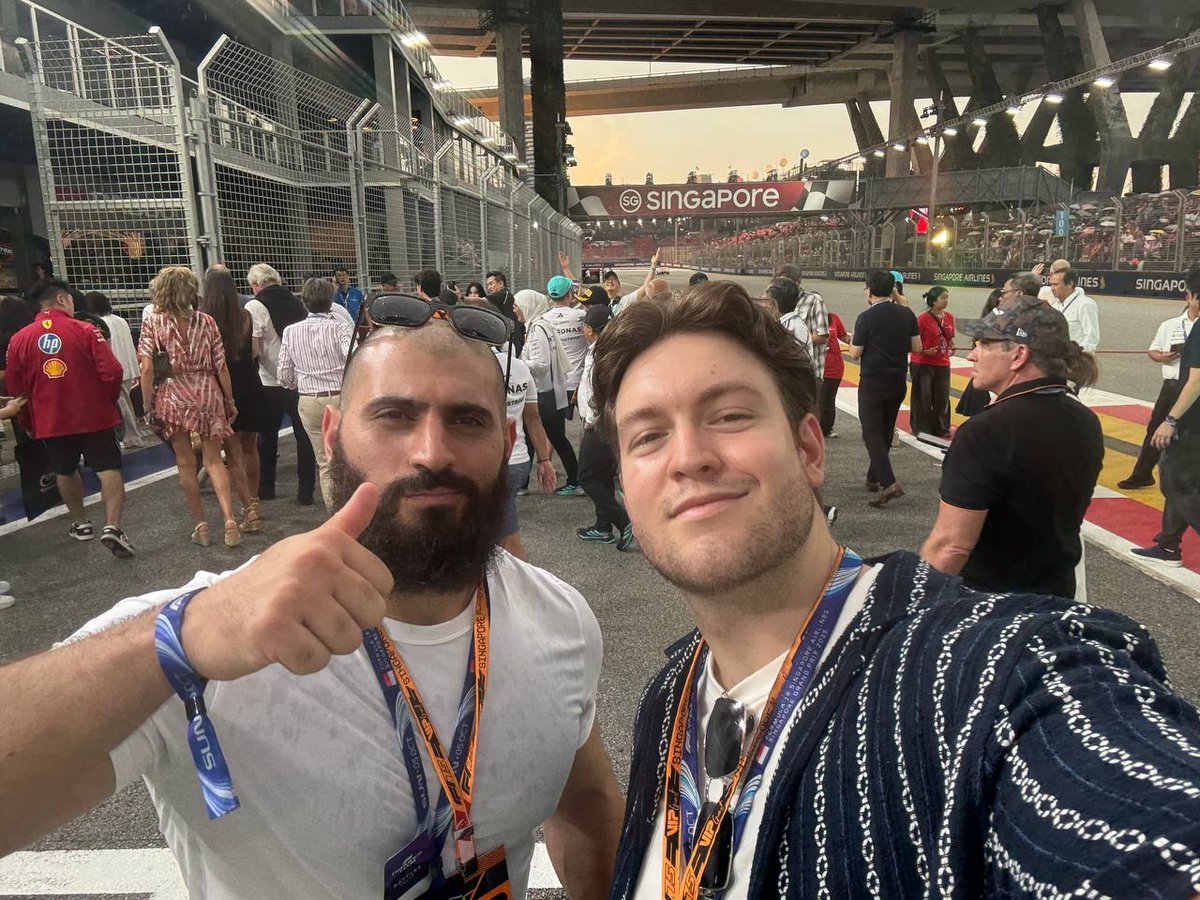 lucainweb3's tweet image. Aura maxxing at the F1 tracks with @leonabboud_