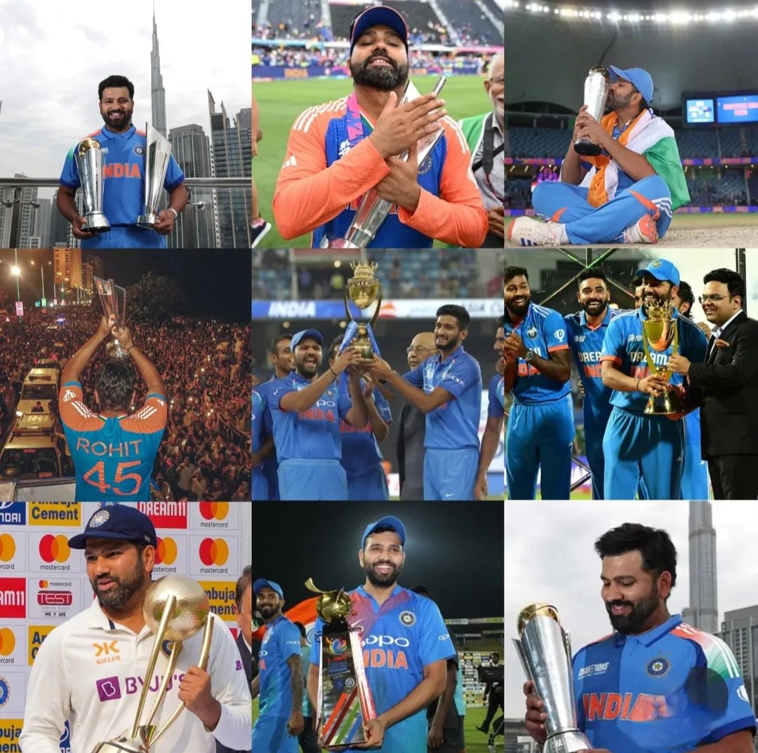 VrushaliMane716's tweet photo. It’s hard to put into words what you mean to us, Rohit. You didn’t just lead a team  you led an entire generation of fans who lived every win, every heartbreak, and every smile with you.  @ImRo45 https://t.co/1I6grWoLRS