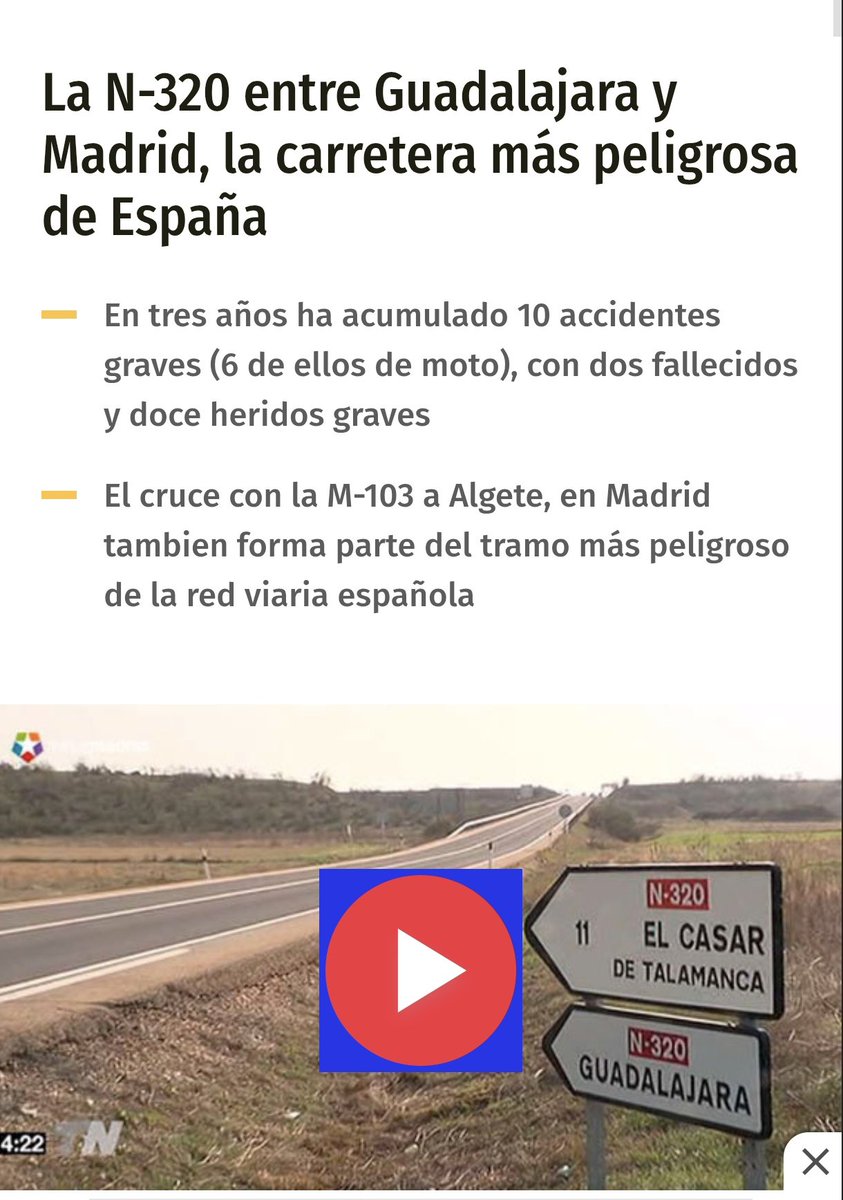 Literalmente la carretera más peligrosa de España y todos los comentarios sobre las ganas de recaudar de la dgt
