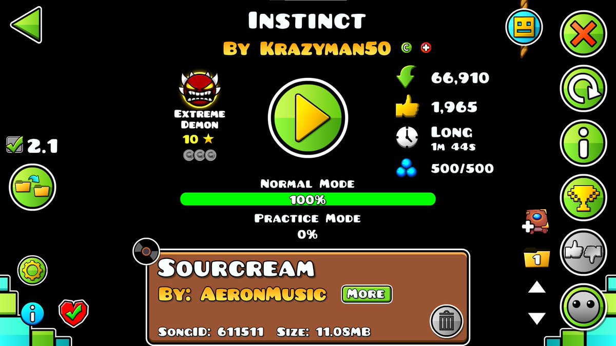 I beat 3 list demon in 2 weeks wow
youtu.be/Em6GB1Y5xho