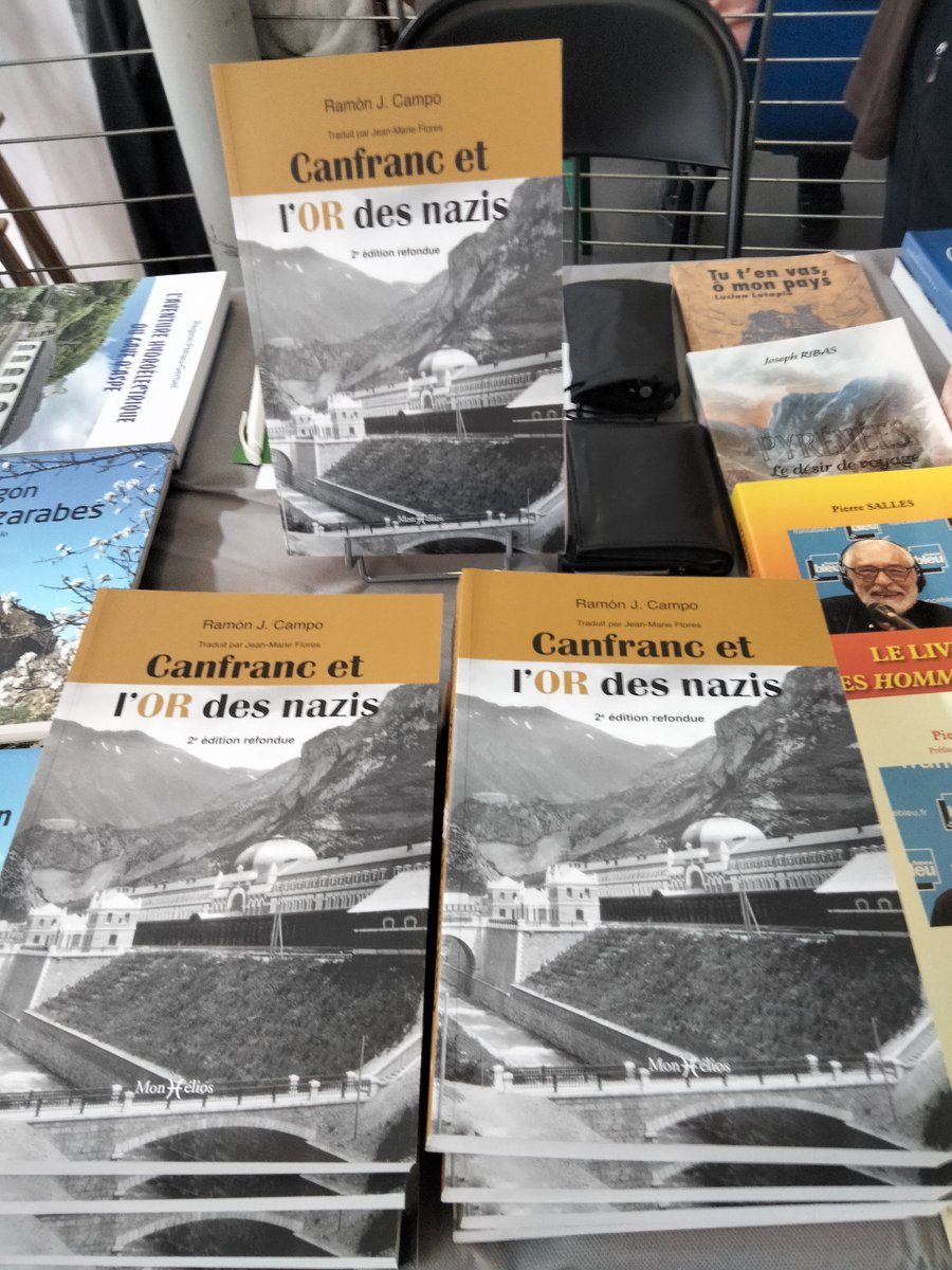 Me sacan el libro 'Canfranc et l'or des nazis' en el sur de Francia gracias a la traducción de Mariano Flores para una editorial en Pau y ya empieza a sacarlo en las librerías. Espero que los franceses sepan lo que pasó en la aduana internacional de Canfranc hispano francesa