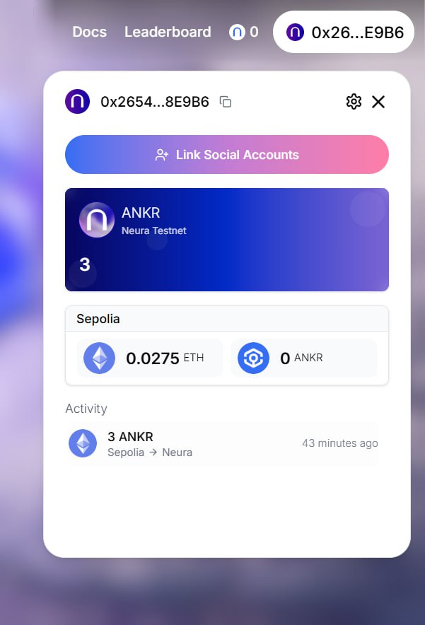 Gautamguptagg's tweet photo. 🧵5/7
4⃣ Connect Socials
➺Open your profile
➺Connect all social accounts (X, Discord, etc.)
5⃣ Join Neura Telegram
➺Join: https://t.co/LWqN0oDH5A
➺Type “Gneura” in chat
6⃣ Engage on Twitter (X)
➺ Make a tweet about Neura
➺ Share the tweet link in #sendlink section of TG