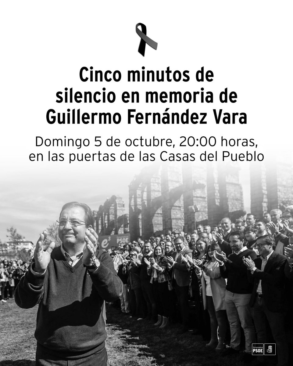 Guillermo dedicó toda su vida al servicio de nuestra tierra. 

Hoy a las 20:00 horas, guardaremos cinco minutos de silencio a las puertas de nuestras casas del pueblo en recuerdo y sentido homenaje de nuestro compañero.