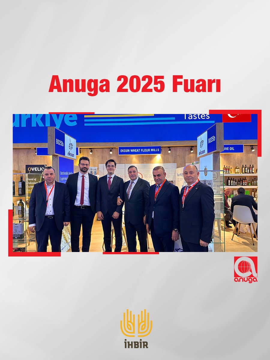 kazimtayci's tweet photo. Avrupa’nın en büyük Genel Gıda Fuarları arasında yer alan ANUGA 2025 kapılarını ziyaretçilerine açtı.

İHBİR olarak Türkiye Gıda İhracatçıları çatısı altında katılım gösterdiğimiz fuarda; Yönetim Kurulu Başkan Yardımcımız Sn. Kadir Kürşad Gülbahar, Yönetim Kurulu Üyelerimiz… https://t.co/oSy4HAUyeZ