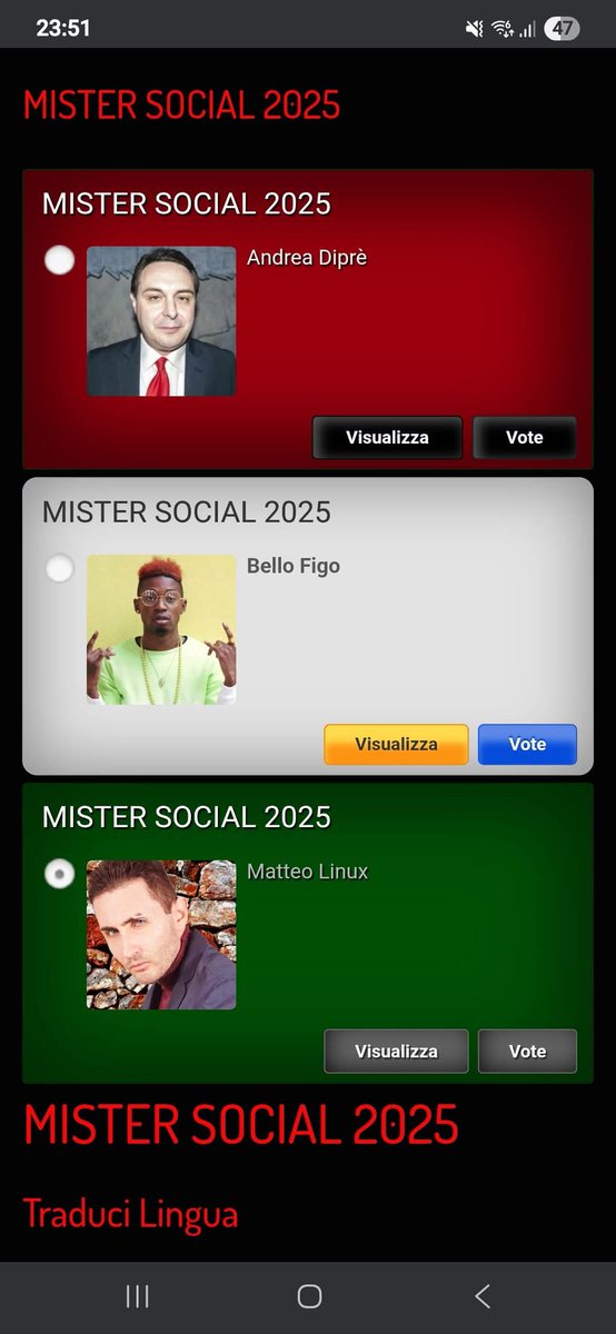 Amici miei votate il mio amico <a href="/matteo_linux/">matteolinuxhardofficial</a> agli Awards Adult Entertainment nella categoria Mister Social 2025