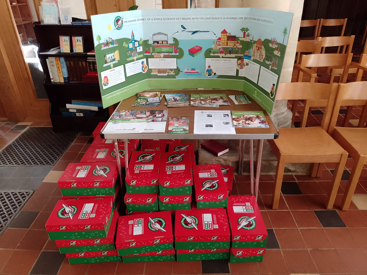 Showboxes are ready in church to be taken away and filled up with gifts for children! Please collect one from church and bring it back full (and ideally with £5 for postage) by Sunday November 9th.