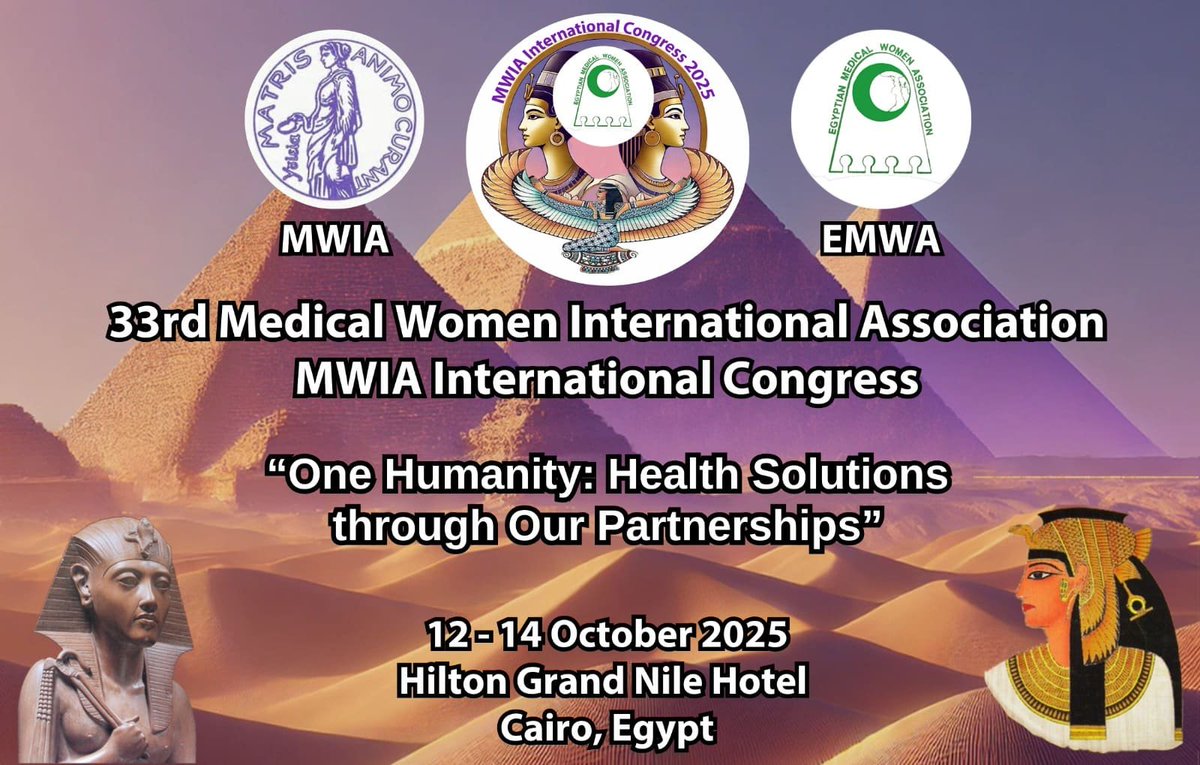 Medical Women International Association (MWIA} (@medwomenintl) on Twitter photo Dr. Amany Asfour ( Egypt) will become the next MWIA President at the 33rd MWIA International Congress. Many thanks to Dr. Eleanor Nwadinobi, MWIA President  2022-2025. Dr. Amany Asfour ( Egypt) will become the next MWIA President at the 33rd MWIA International Congress. Many thanks to Dr. Eleanor Nwadinobi, MWIA President  2022-2025.