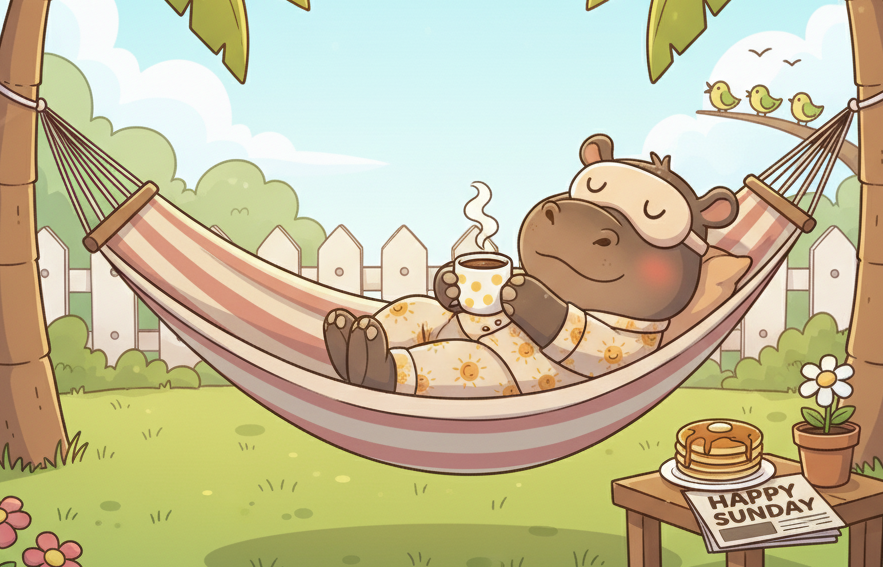 HugoPygmyHippo's tweet photo. GM and Happy Sunday from $HUGO https://t.co/84IH1af2e3
