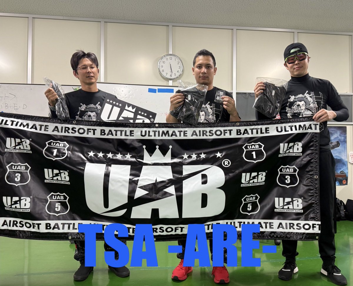 uab_airsoft's tweet photo. UAB3 KANSAI 2025 2nd
1位　CarryMe＋
2位　TSA-ARE-
3位　PrittyMeaze
4位　OKAGYM

#UAB https://t.co/HmGrofcuP8