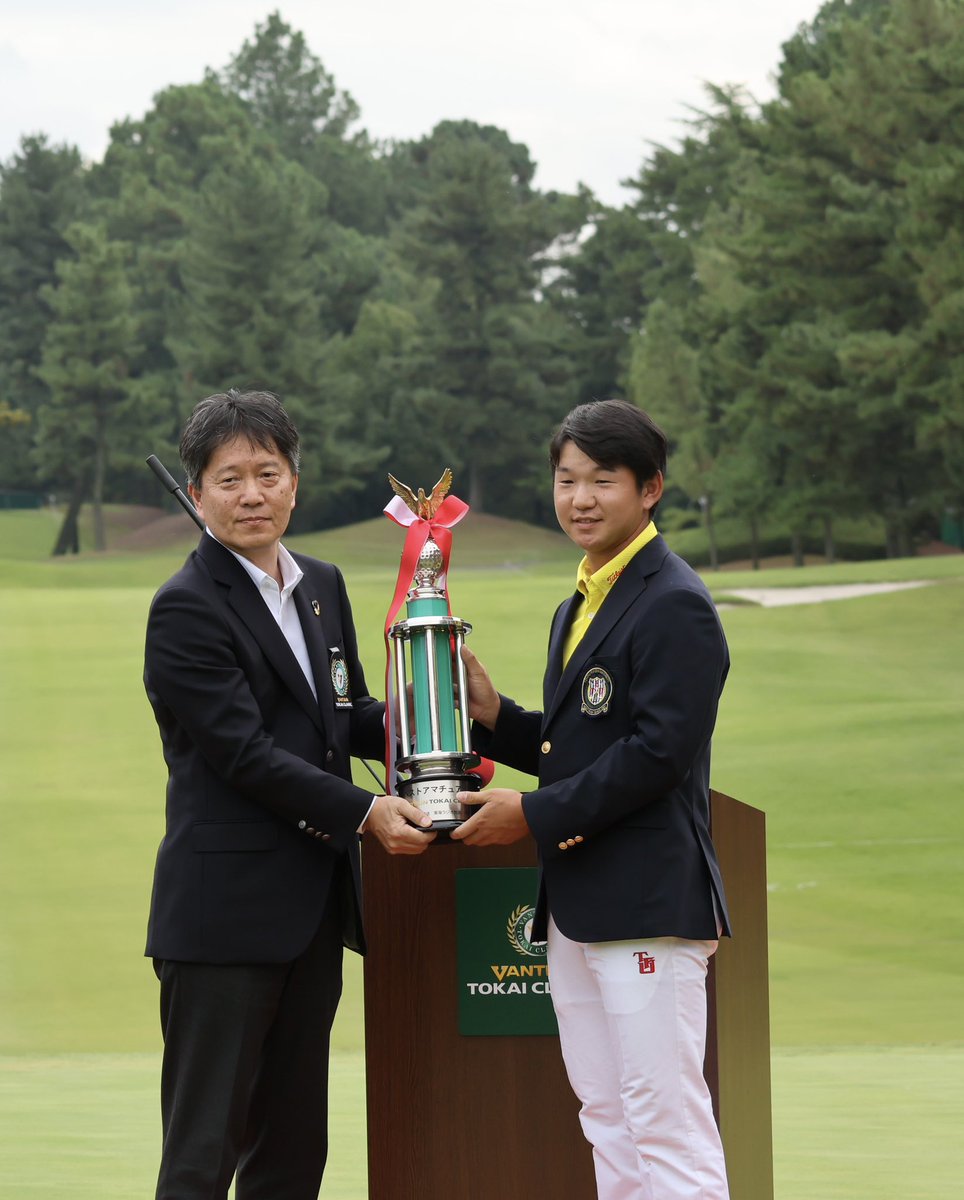 vtcgolf's tweet photo. #バンテリン東海クラシック ⛳️
 #ベストアマ ✨
 #佐藤快斗 さん(東北福祉大学)✨

 #興和  #バンテリン  #東海テレビ 
 #東海ラジオ  #東北福祉大学 https://t.co/vviF6bFi3V
