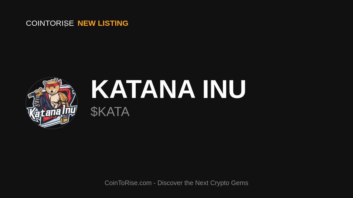 cointorise's tweet image. 🚨 NEW GEM ALERT 💎

@katanainu $KATA has joined CoinToRise! 🎉

⚡ Ethereum

💫 Project Highlights:
🧩 Active Development
🌍 Community Driven
📈 Growth Potential

🔍 Explore: cointorise.com/coin/katana-in…

#NewGem #KATA #CoinToRise #Ethereum