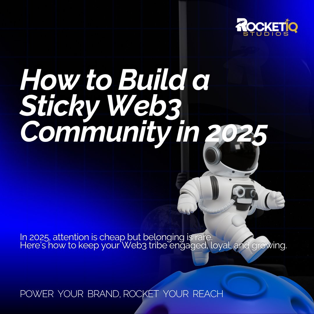 RocketiQStudios's tweet image. Building a Web3 community that stays isn’t luck, it’s strategy. Here’s how to keep them coming back in 2025. 🚀 #Web3Community #Crypto2025 #BuildInWeb3 #RocketiQStudios