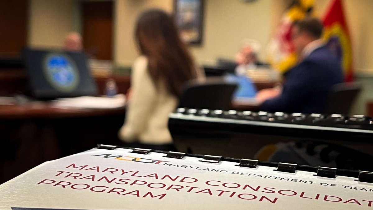 MarylandDOT's tweet photo. The @MarylandDOT is attending meetings across the state to discuss the Draft FY 2026-2031 Consolidated Transportation Program. 
Times, locations and streaming options can be found here: https://t.co/sIaB2fqFXN https://t.co/acshz4qyIA