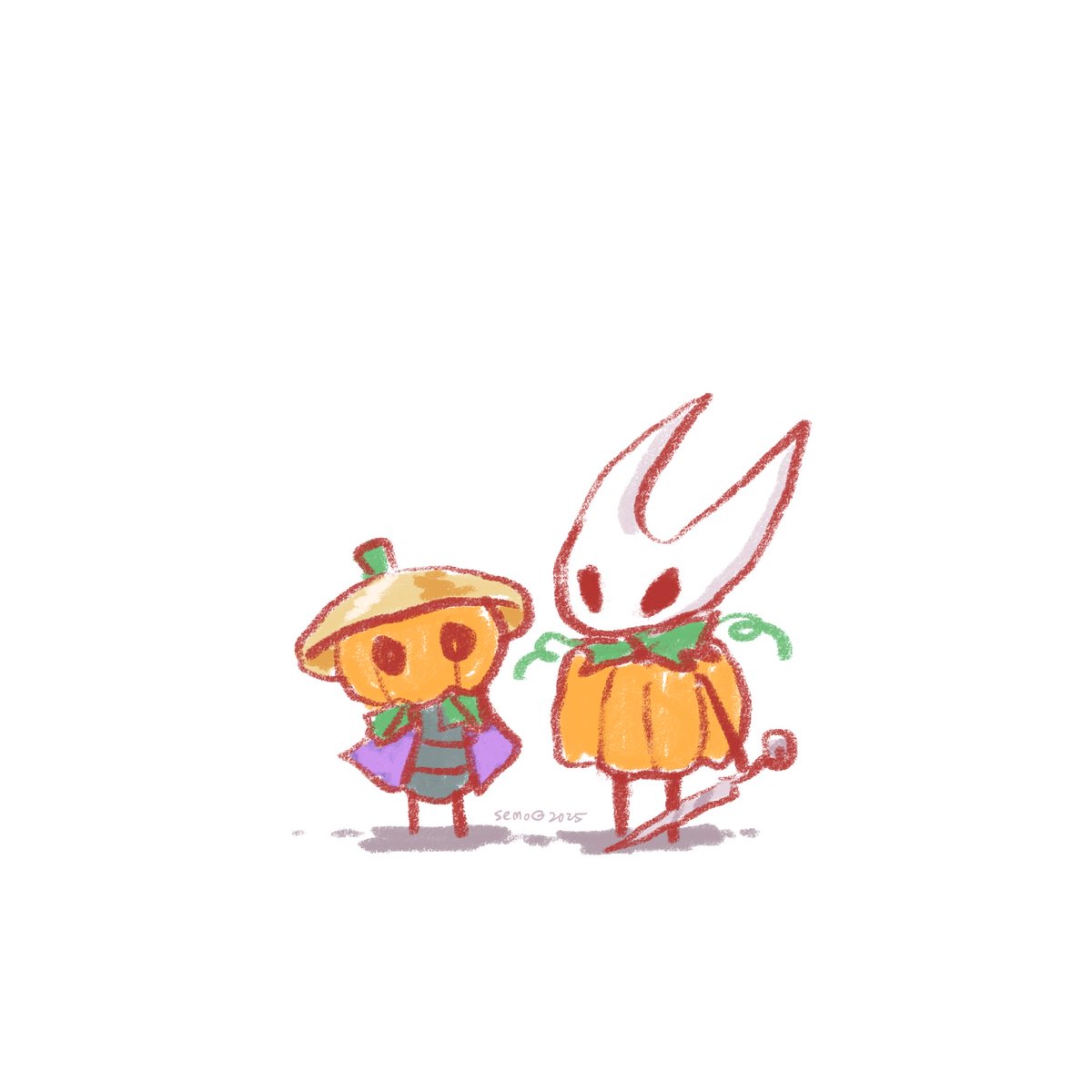 semodoodles's tweet photo. They are so ready for October.
#Halloween #silksongart #Hornet #sherma https://t.co/F2i0KB0cbq