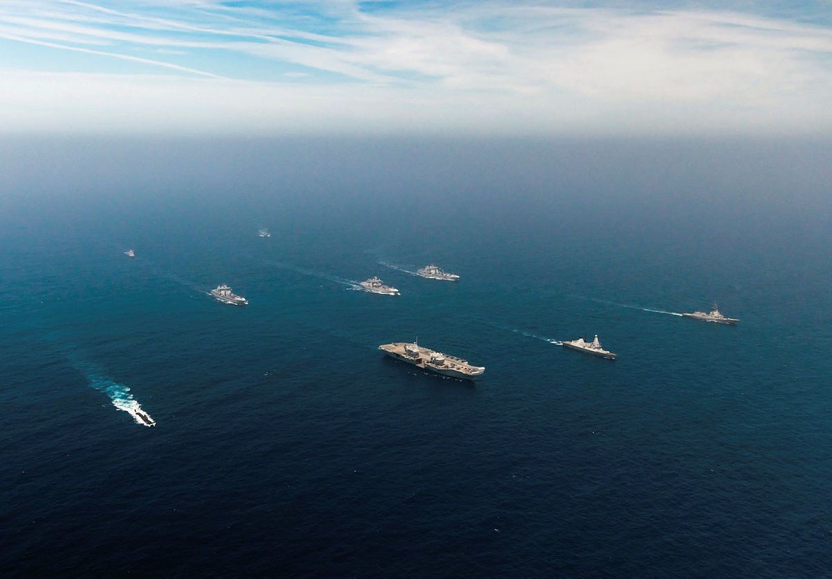 Dinakar Peri (@dperi84) on Twitter photo .🧵UK’s Carrier Strike Group (CSG), led by HMS Prince of Wales in Indian Ocean. 🇮🇳 🇬🇧 commence Exercise Konkan in Western IO to be held over four days.
- This edition includes assets from Norway & Japan.
- <a href="/indiannavy/">SpokespersonNavy</a> represented CSG led by INS Vikrant, will also involve surface, .🧵UK’s Carrier Strike Group (CSG), led by HMS Prince of Wales in Indian Ocean. 🇮🇳 🇬🇧 commence Exercise Konkan in Western IO to be held over four days.
- This edition includes assets from Norway & Japan.
- <a href="/indiannavy/">SpokespersonNavy</a> represented CSG led by INS Vikrant, will also involve surface,
