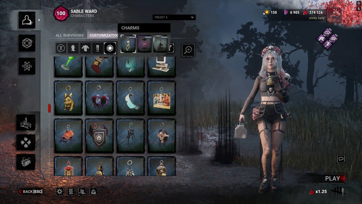 corpsebydawn's tweet photo. I was working whole summer and wasn't able to play dbd at all, I can't belive that in the end I was able to get the Sable outfit but, my god, the "play 10 games" quests etc pissed me off so much https://t.co/PjWEJAvPak