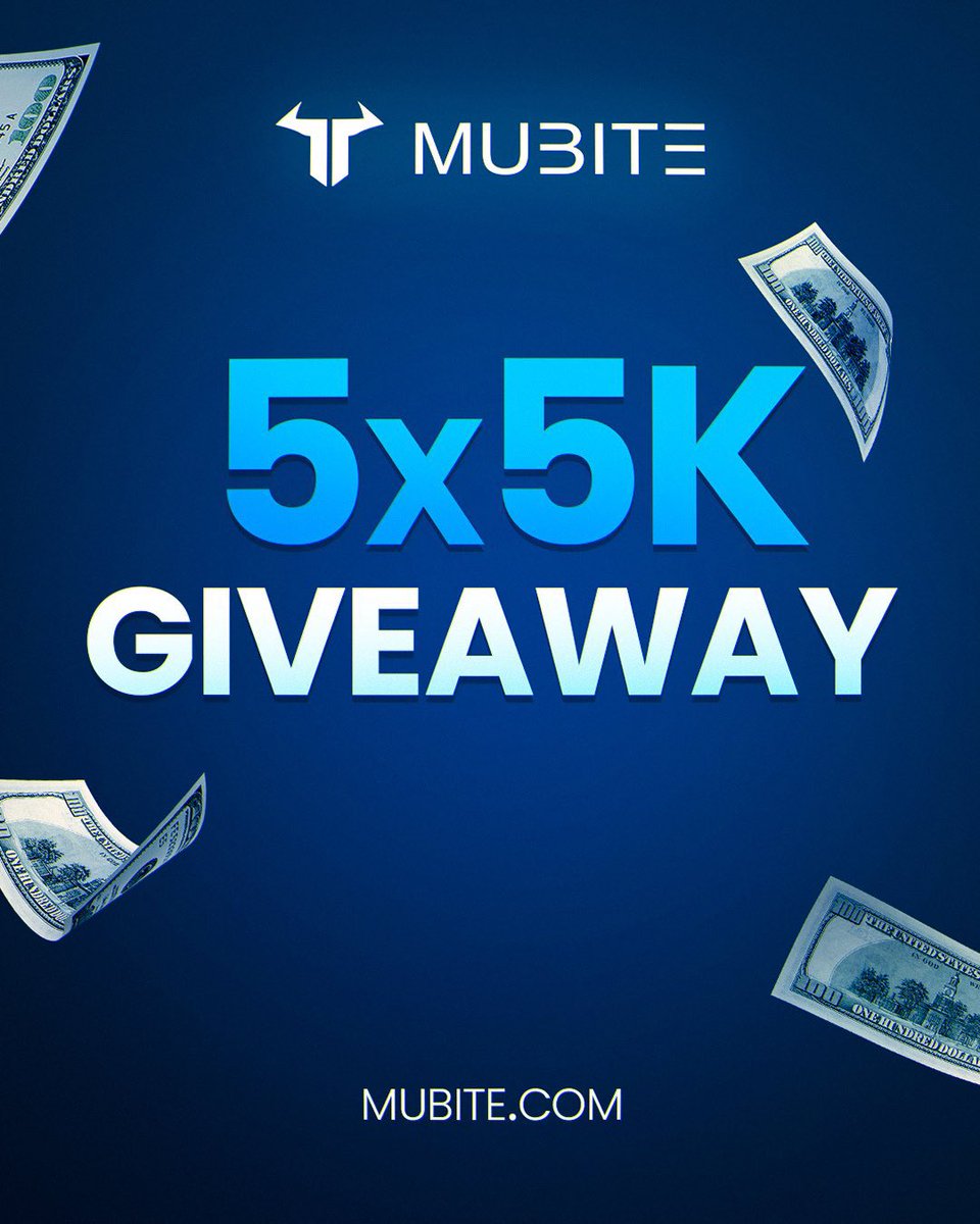 I’ve partnered with <a href="/MUBITE_COM/">Mubite.com</a> for a 5x5K Giveaway! 🎉

To enter:
✅ Follow <a href="/Mrafghan_/">MrAfghan</a> <a href="/MUBITE_COM/">Mubite.com</a> <a href="/TradeVision__/">Trade_Vision</a> <a href="/MoonKnightCity7/">MoonKnight</a>
✅ Like &amp; Retweet this post and pin post

✅ Tag 5 friends 
🎁 Join our Discord for even more giveaways! discord.gg/bEEYBQgC7
Drop screenshot