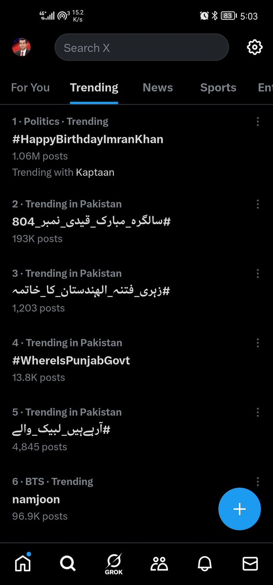 1 million tweets for khan birthday this is the new record #HappyBirthdayImranKhan