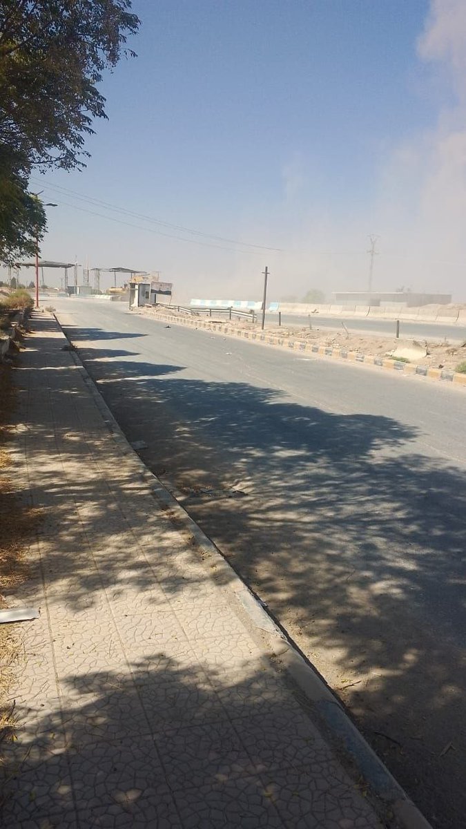 Rojava_Post's tweet image. #Urgent
A drone targets a site near the #Raqqa_Aleppo

 crossing.

#Rojava_Post
