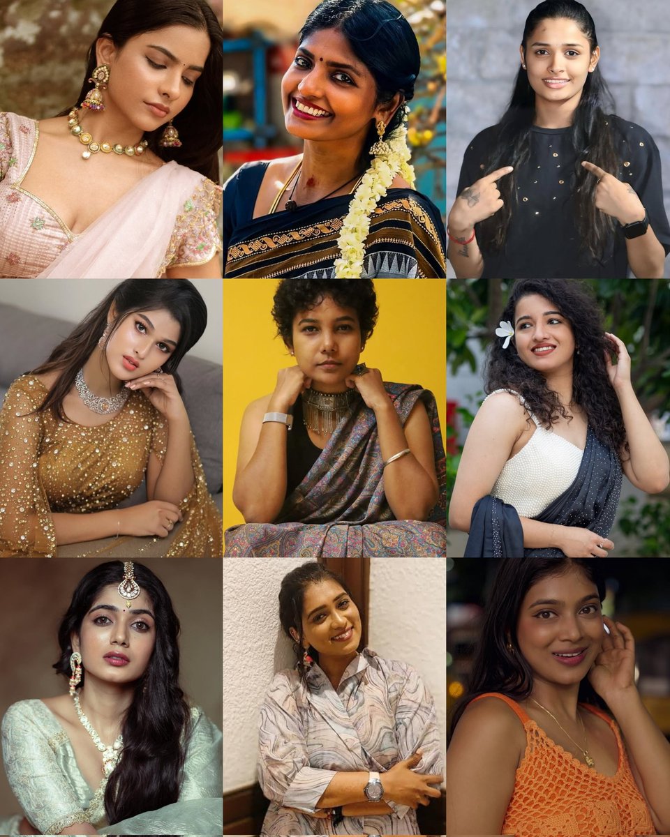 PrakashMahadev's tweet image. இந்த வருஷம் #BiggBossTamil9 பார்க்கலாம் போலயே !! 😉😉

Aurora Sinclair
Kani Thiru
Ramya Joo
Apsara CJ
Malini Jeevarathnam
Vyishali Kemkar
Viyana
VJ Shobana
VJ Parvathy