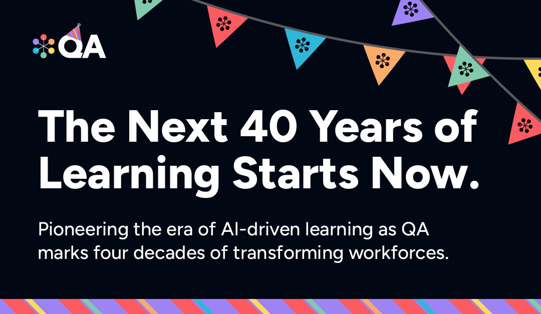 QA_Ltd's tweet photo. 40 years of building skills for a digital future, and we’re just getting started! 🚀
Now, we're pioneering AI-driven learning to close the skills gap. From Copilot-built gamification to our AI assistant, ELA, we're transforming training.
Marking 40 years with 40% off our top 40 courses for 40 days! Equip your team. 👇
https://t.co/NCdbxK6juR #4DecadesOfDigital #40YearsOfQA