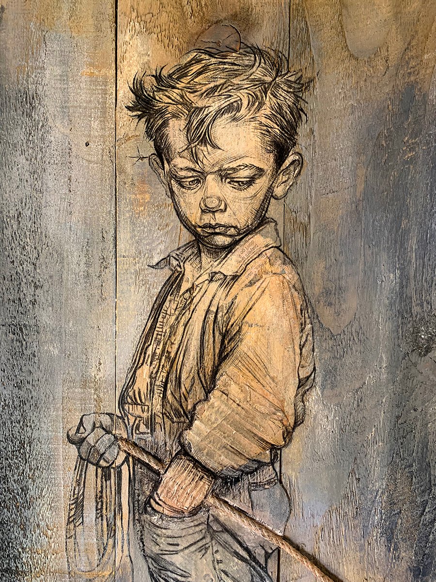 CraigEverett20's tweet photo. New  Series of work available soon. Taking a step back to where it all  began, 20 years ago. Returning to my urban art roots, this series will  have a decayed &amp; destressed feel to them topped with a rustic aesthetic. #Art #UrbanArt https://t.co/yuAPpu7etW