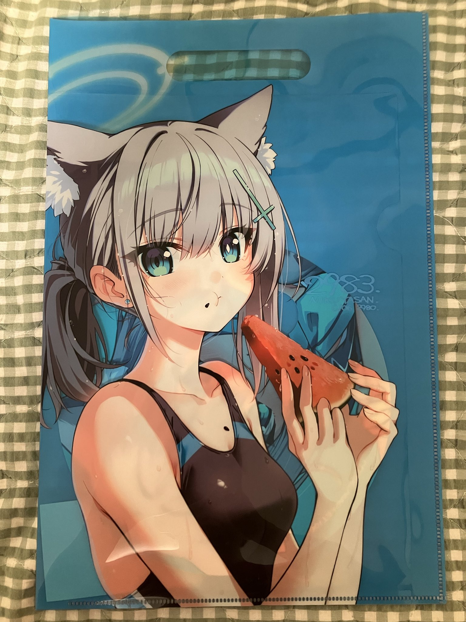 書　色紙　水清ければ魚棲まず　表装済み 名言「水清ければ魚棲まず」手書き書道色紙額／受注後の毛筆直筆